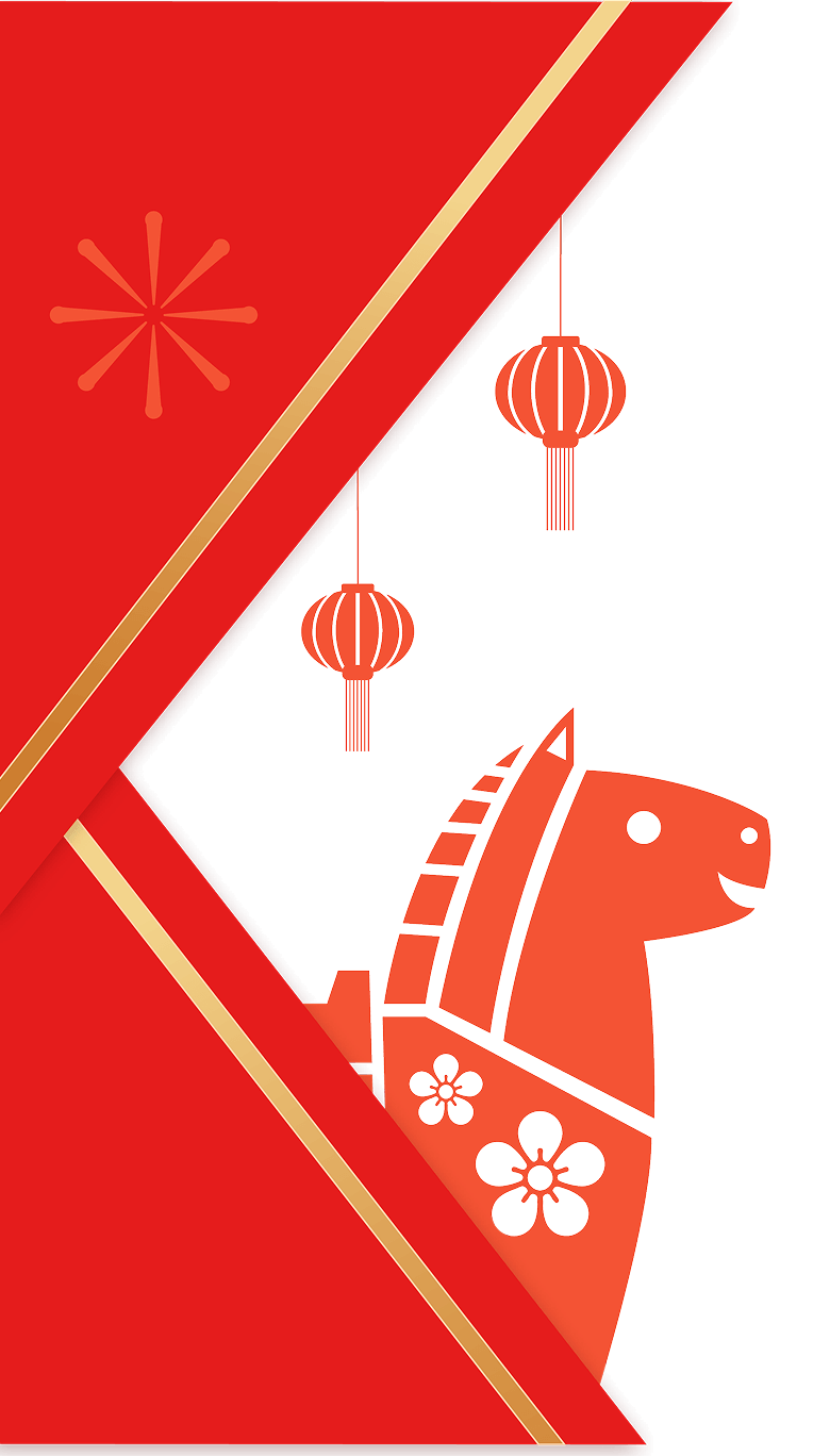 horse decoration left